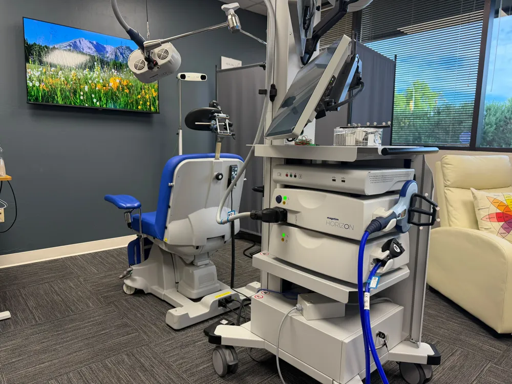 TMS equipment and treatment chair at our Phoenix office